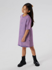 NAME IT Denim Kjole Maggie Orchid Overdyed