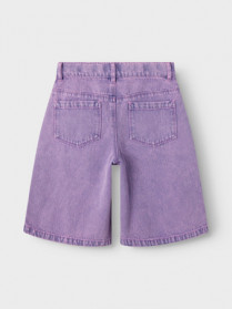 NAME IT Denim Longe Shorts Rose Orchid Overdyed