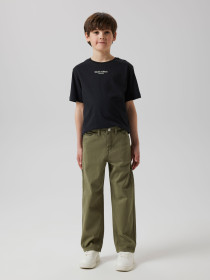 NAME IT Twill Bukser Ryan Straight Deep Lichen Green