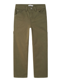 NAME IT Twill Bukser Ryan Straight Deep Lichen Green