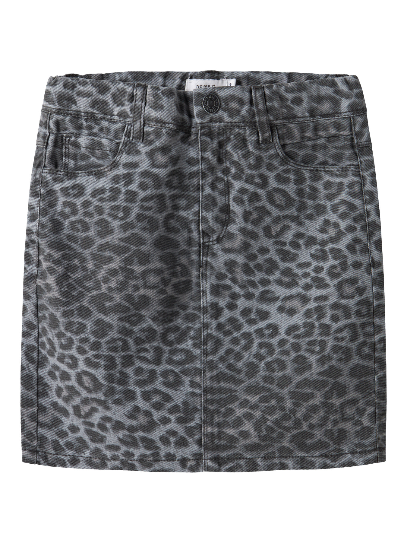 NAME IT Nederdele Twill Salli Night Owl Grey Leopard