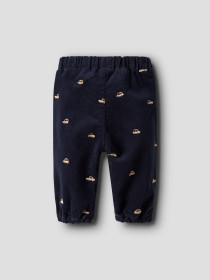 NAME IT Fløjls Bukser Baggy Ben Navy Blazer