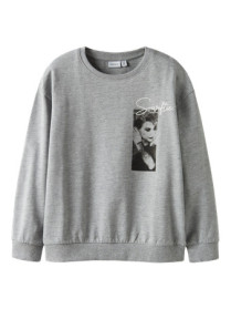 NAME IT Sweatshirt Celebrity Icons Jixis Grey Melange