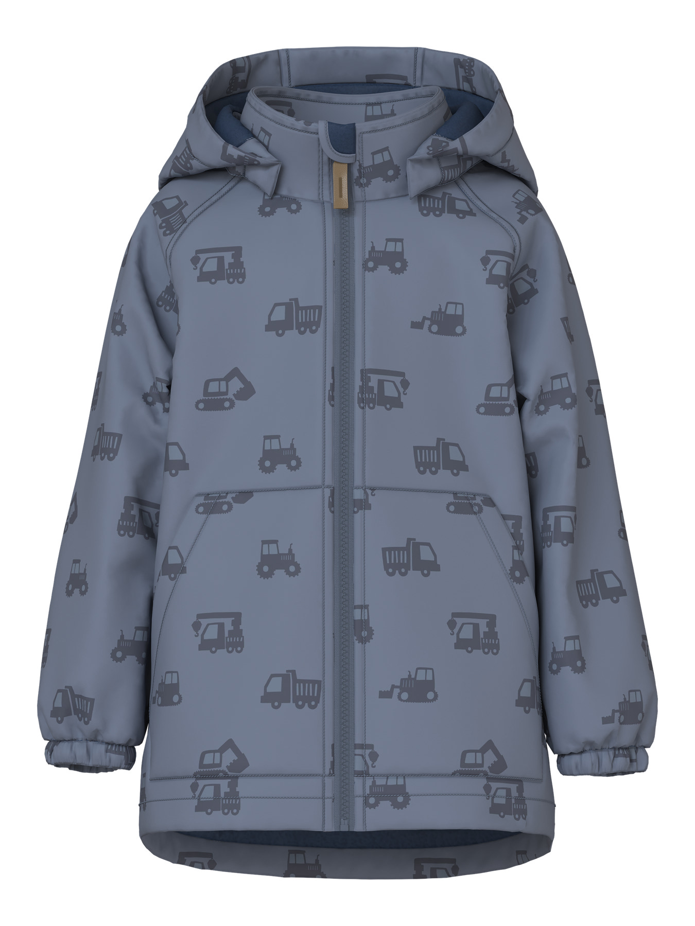 NAME IT Magisk Softshell Jakke Alfa08 Flint Stone billede