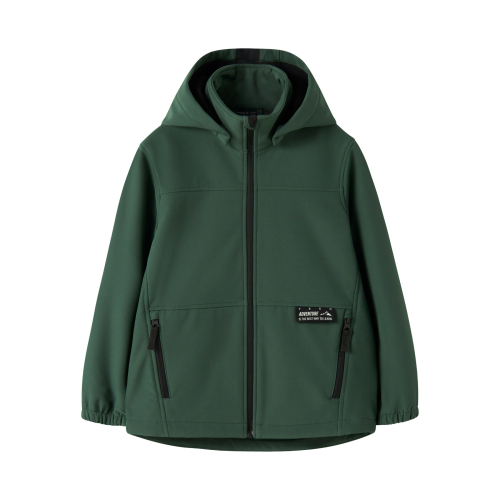 Name It Softshell m. Fleece - NkmAlfa08 - Jungle Green