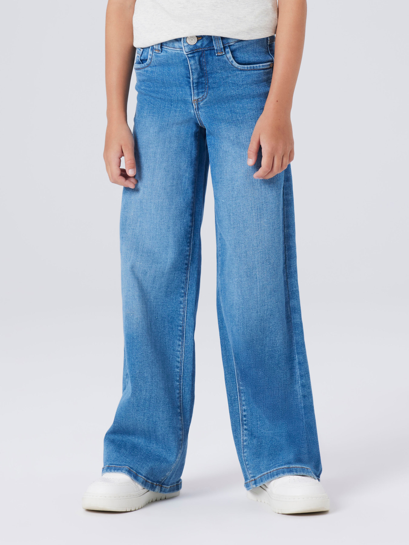 NAME IT Jeans Wide Polly Medium Blue Denim