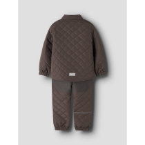 NAME IT Quiltede Sæt Chilly Seal Brown