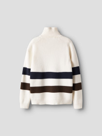 NAME IT Half Zip Striktrøje Ralph Cloud Dancer