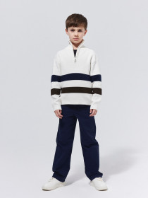 NAME IT Half Zip Striktrøje Ralph Cloud Dancer
