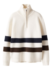 NAME IT Half Zip Striktrøje Ralph Cloud Dancer