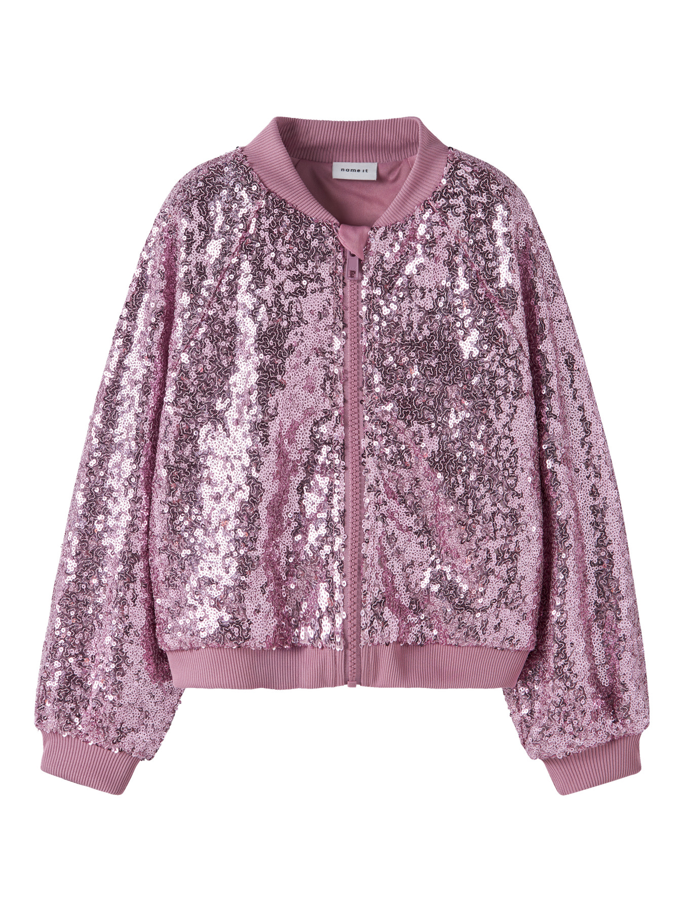 NAME IT Paillet Bomberjakke Ruscing Lilac Sachet