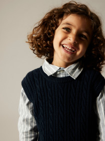 NAME IT Strik Vest Roman Navy Blazer