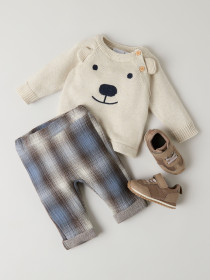 NAME IT Striktrøje Ready Peyote Melange