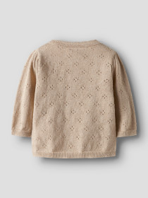 NAME IT Glimmer Strik Cardigan Rolia Cement