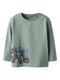 NAME IT Langærmet Bluse Ludde Jadeite