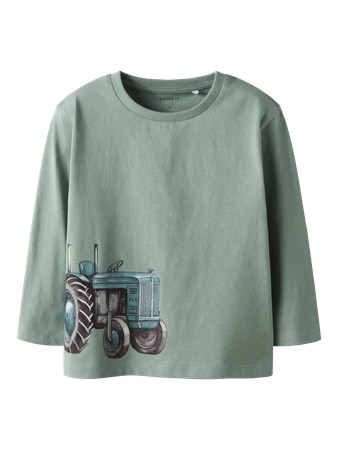 NAME IT Langærmet Bluse Ludde Jadeite