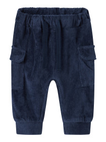 NAME IT Velour Bukser Ronny Navy Blazer