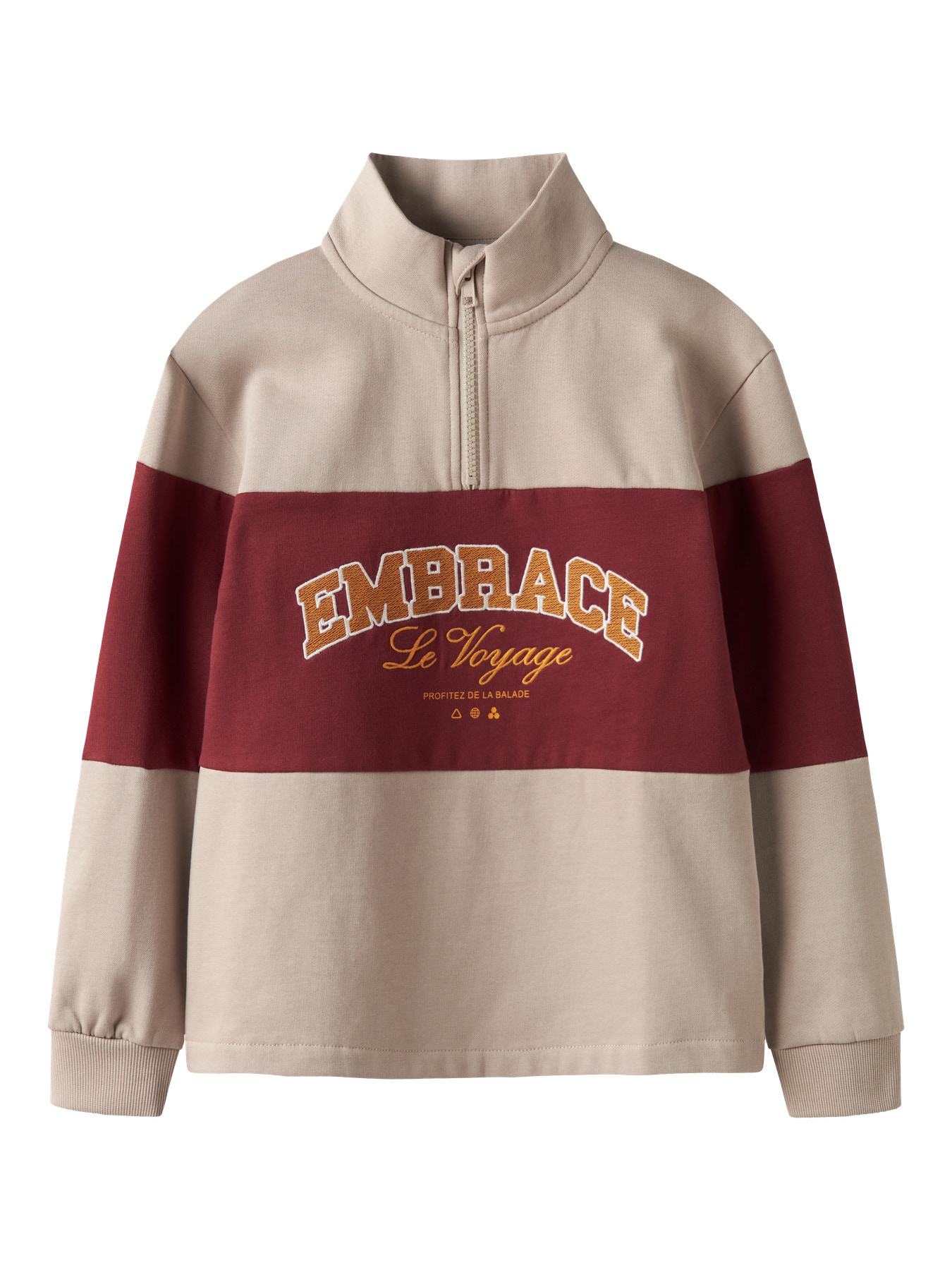 NAME IT Half Zip Sweatshirt Roy Island Fossil