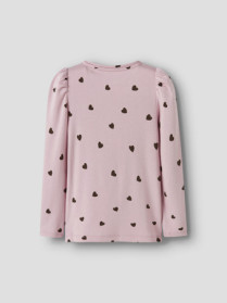 NAME IT Langærmet Bluse Heart Burnished Lilac