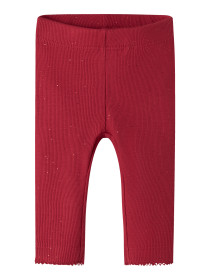 NAME IT Glimmer Leggings Rosally Jester Red