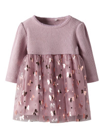 NAME IT Kjole Rosally Keepsake Lilac
