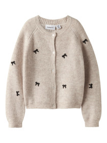 NAME IT Strikket Cardigan Rifey Cement