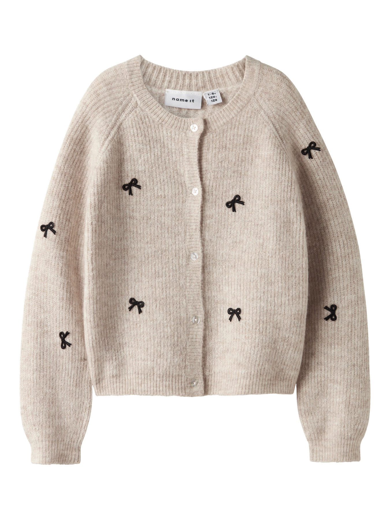 NAME IT Strikket Cardigan Rifey Cement