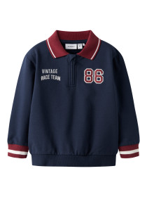 NAME IT Polo Sweatshirt Ramse Navy Blazer