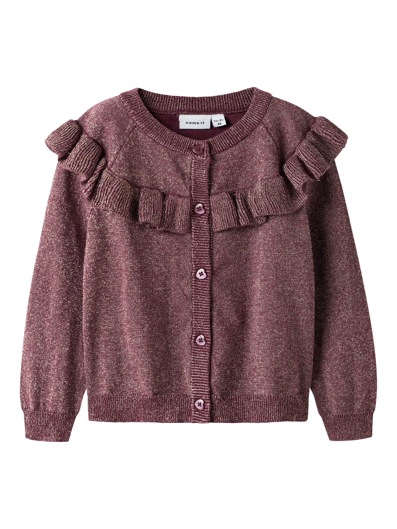 NAME IT Glimmer Cardigan Refraja Burgundy