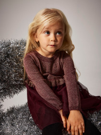 NAME IT Strik Kjole Refraja Burgundy