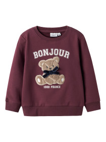 NAME IT Sweatshirt Rear Burgundy