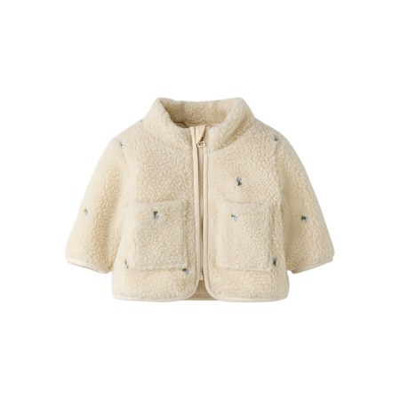 NAME IT Teddy Jakke Magot Fog Flower billede