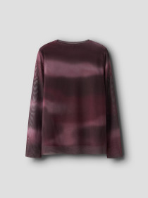 NAME IT Mesh Bluse Ropea Burgundy