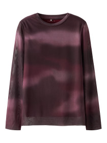 NAME IT Mesh Bluse Ropea Burgundy