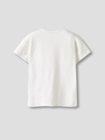 NAME IT Rhinsten T-shirt Ruaja Bright White