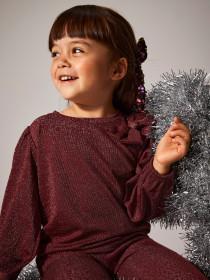 NAME IT Glimmer Bluse Roisin Burgundy
