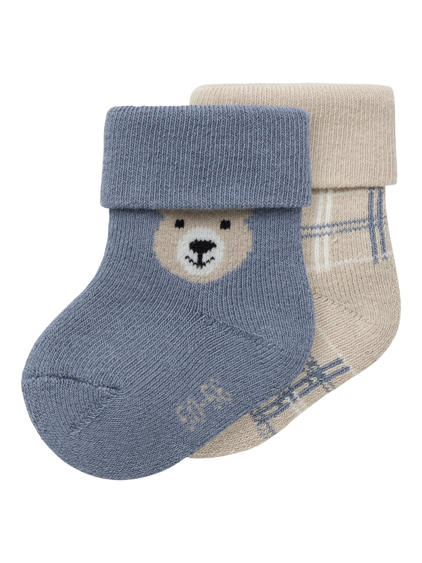 NAME IT 2-Pak Frotte Strømper Rimmos Island Fossil Flint Stone