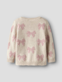 NAME IT Sløjfe Striktrøje Rekka Peyote Melange