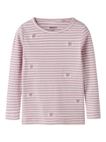 NAME IT Langærmet Bluse Ripeas Keepsake Lilac