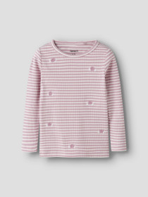 NAME IT Langærmet Bluse Ripeas Keepsake Lilac