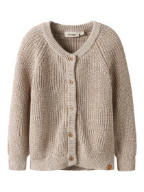LIL ATELIER Strik Cardigan Rokko Oxford Tan Melange