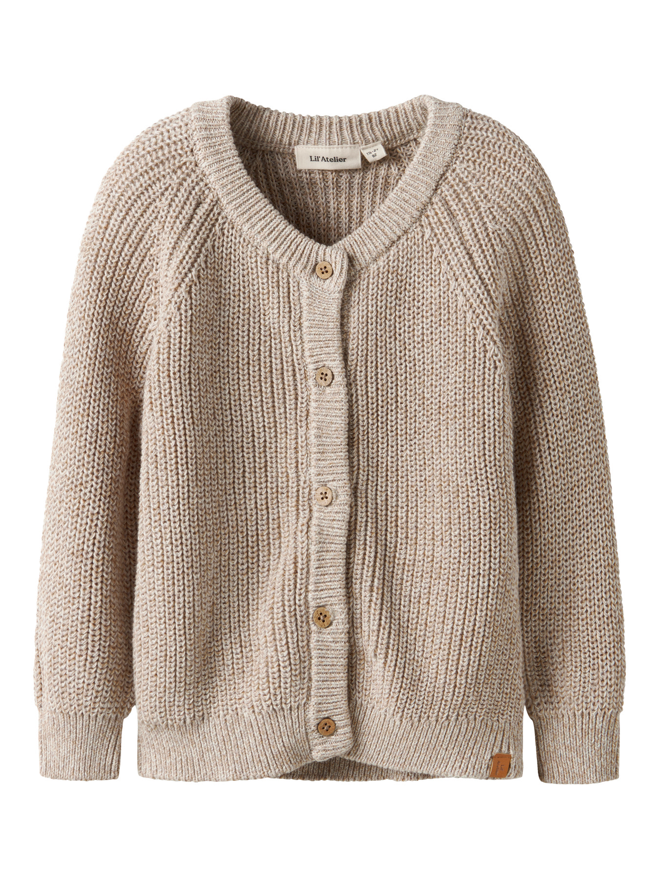 LIL ATELIER Strik Cardigan Rokko Oxford Tan Melange