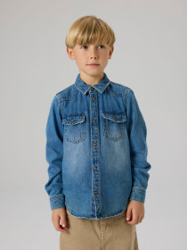 NAME IT Denim Skjorte Kim Medium Blue Denim