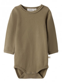 LIL ATELIER Langærmet Body Thoro Sepia Tint