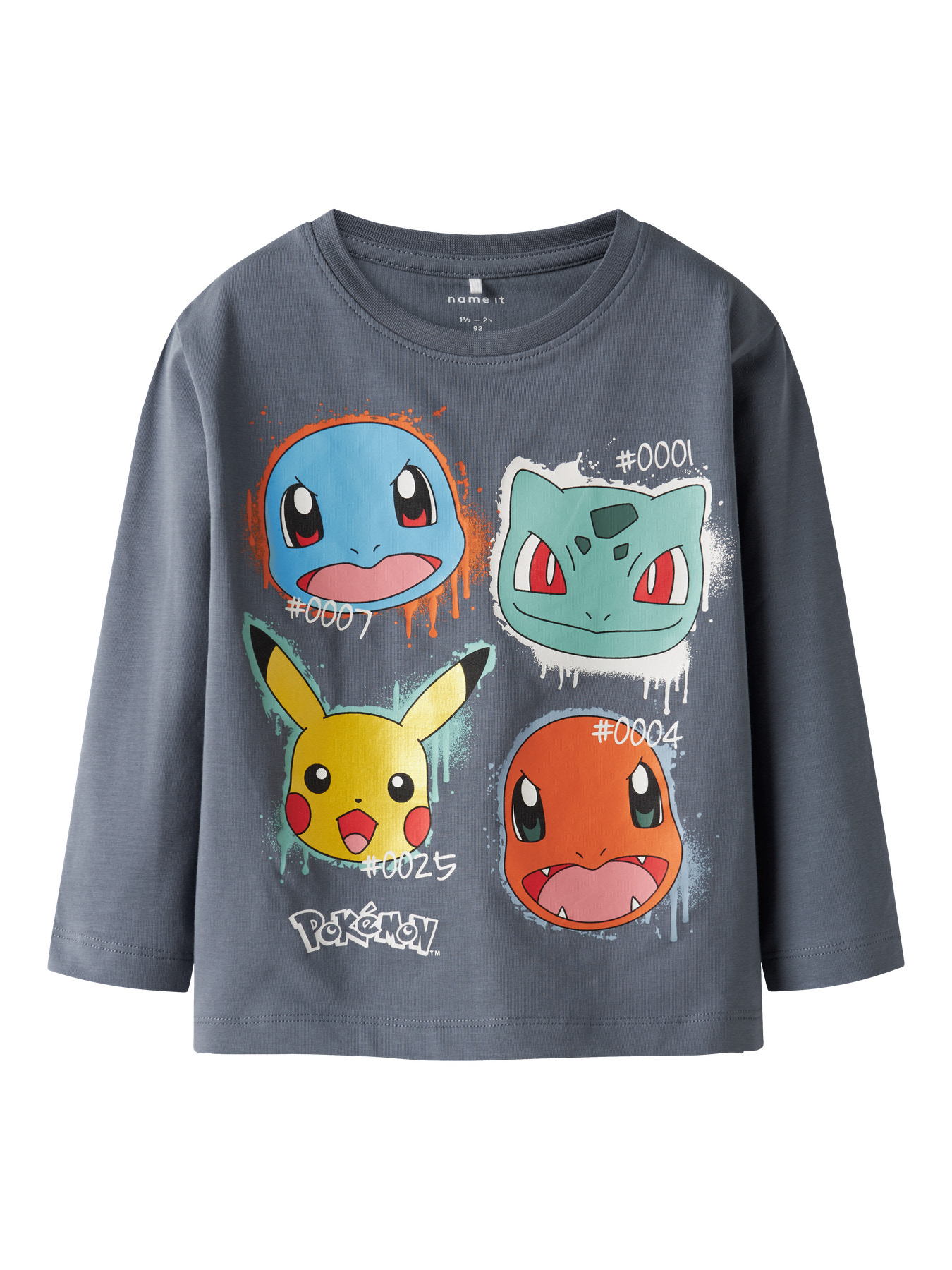 NAME IT Langærmet Bluse Pokemon Nor Flint Stone