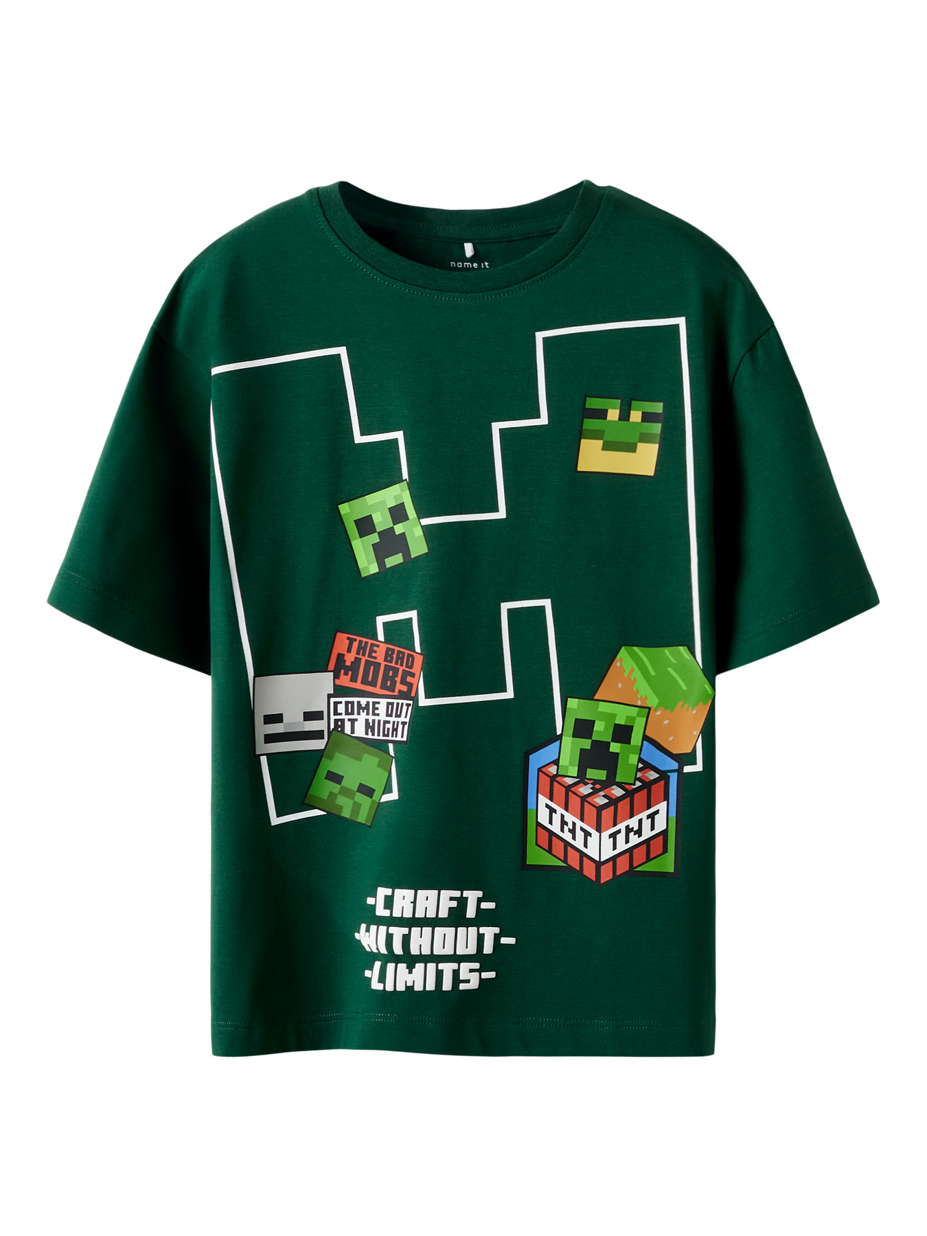 NAME IT T-shirt Minecraft Nels Bistro Green