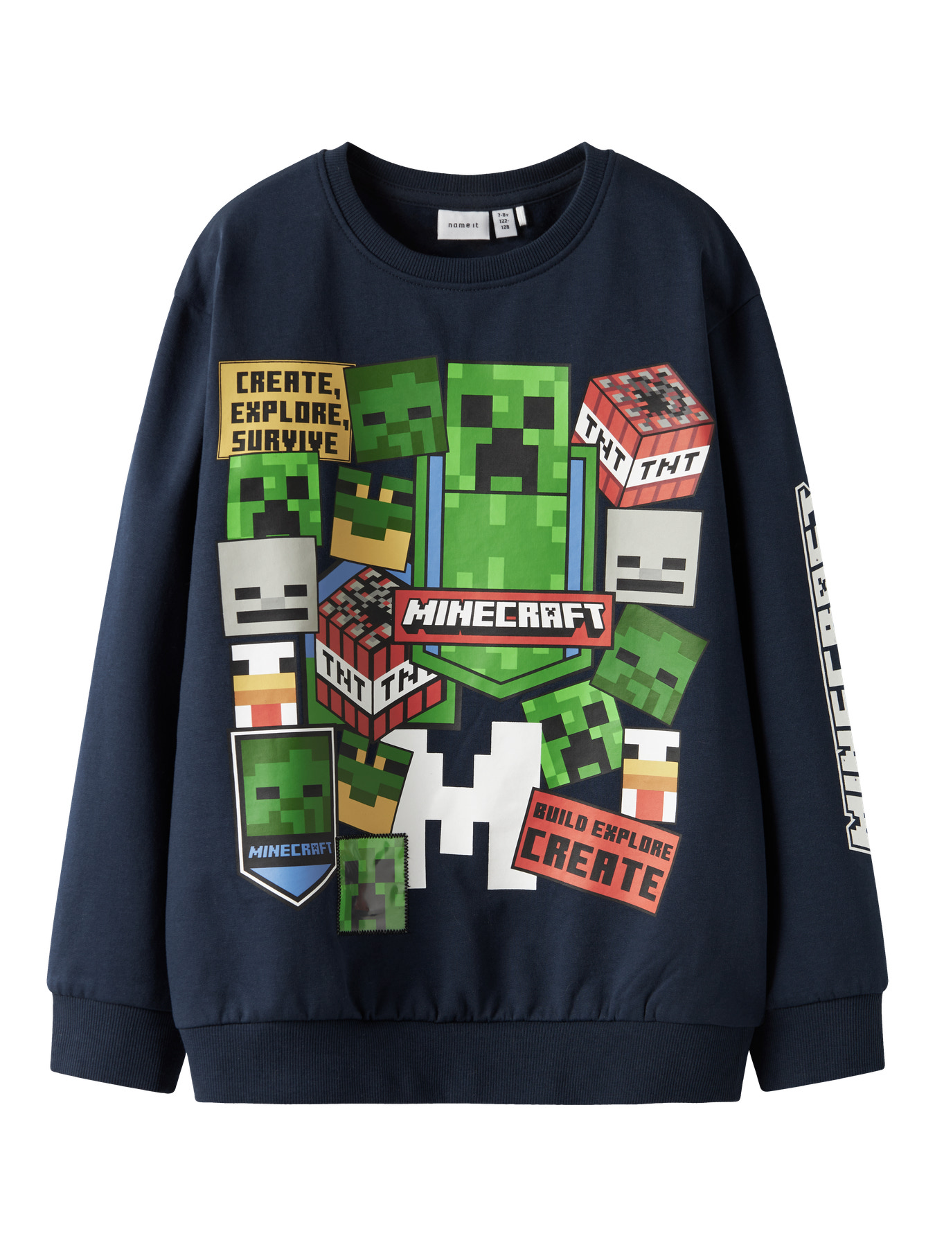 NAME IT Sweatshirt Minecraft Neven Navy Blazer