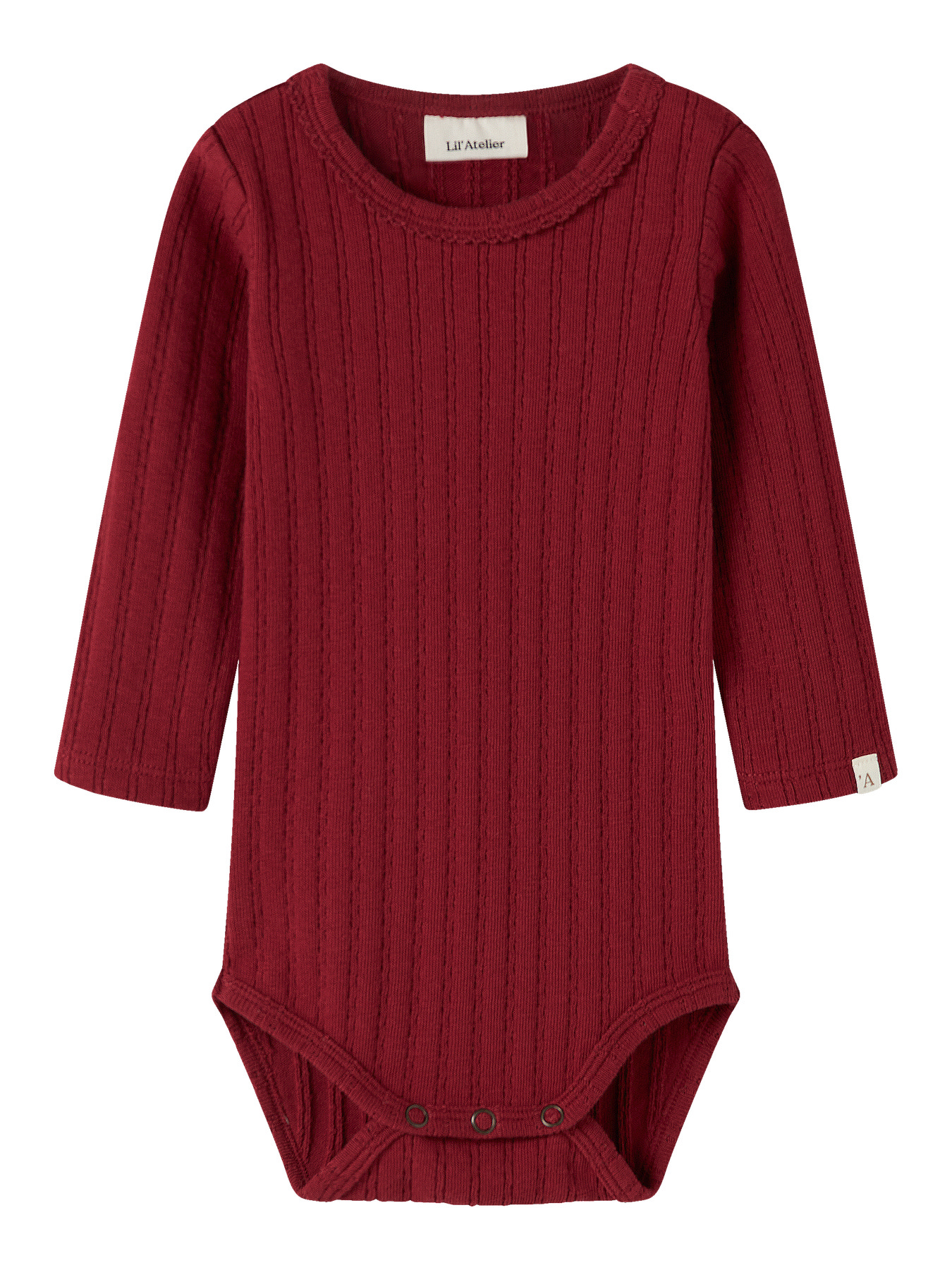 Lil' Atelier Body l/æ - Rib - NbfRita - Red Dahlia