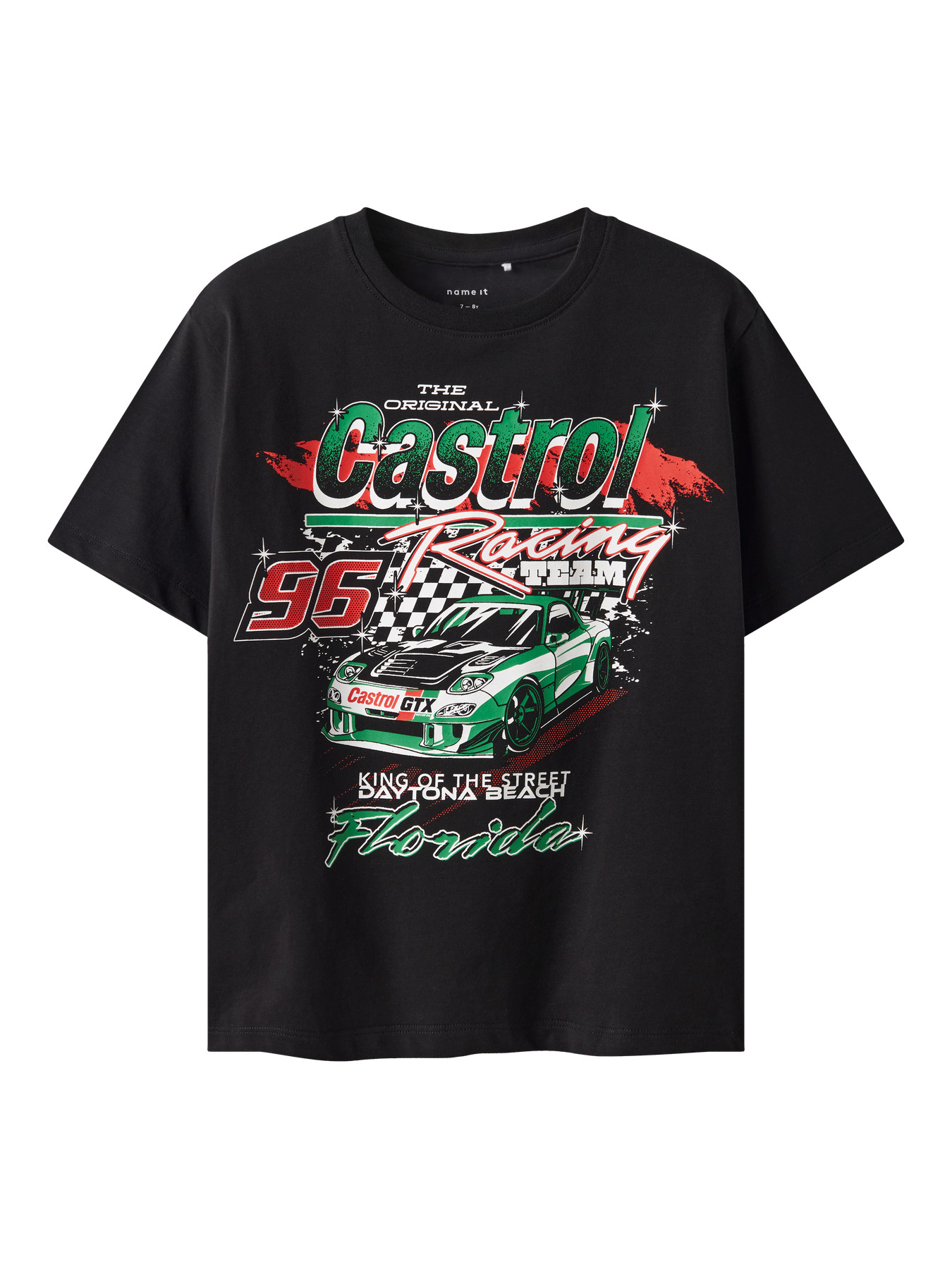 Name It Castrol Nuru - T-Shirt - Sort