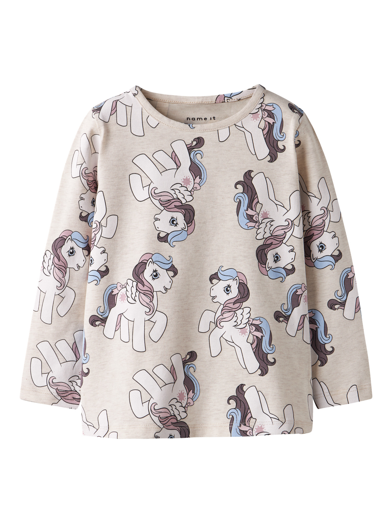 Name It Bluse Peyote Melange Med My Little Pony Print - Str. 4y 104cm